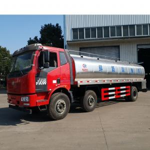 China Large Capacity Tanker Truck 8x4 FAW Diesel Fuel Storage Tank Truck Euro III on sale