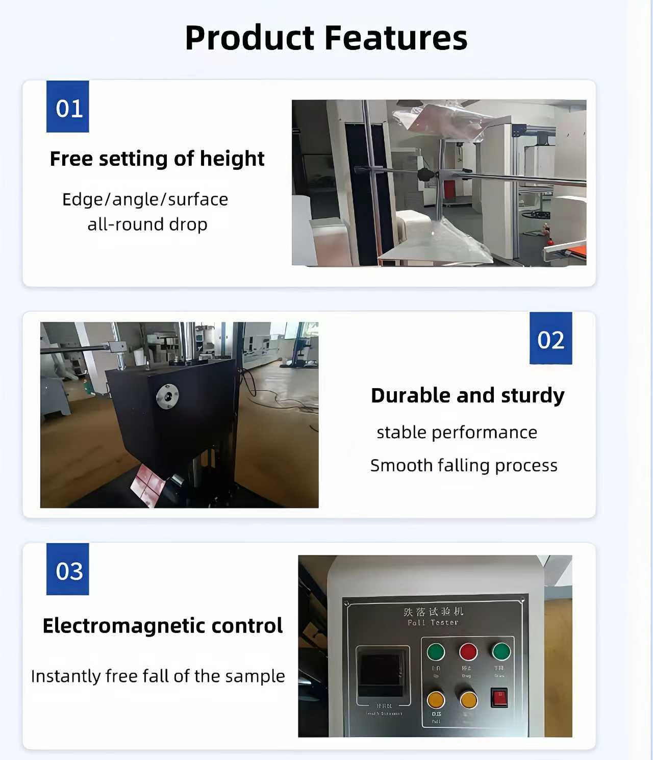 Packaging Drop Impact Tester, Single-Arm Carton Drop Impact Tester