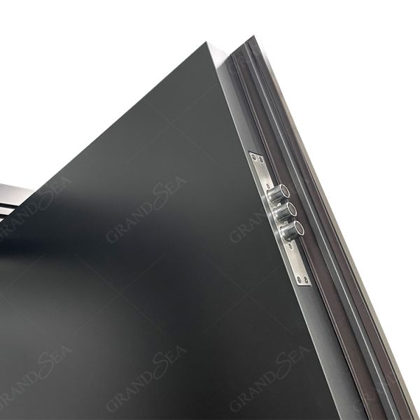 Modern Style High Quality Cast Steel Easy Pattern Power Coated Surface Swing Door for Villa