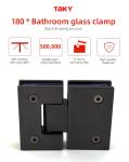 Enhance Your Shower Experience with Satin Steel 180 Degree Glass to Glass Door
