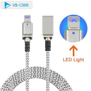 Wholesale IPhone 7 6 5 6s Plus Led Light USB Cable Male To 8 Pin Male Lightweight Portable from china suppliers