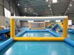 Anti-UV 0.9mm PVC Tarpaulin Inflatable Water Volleyball Court For Water Sport