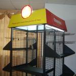 Floor Standing 4 Sides Gridwall Branded Display Stands