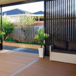 custom WPC Floor Decking Water Resistant Composite WPC Outdoor Panel