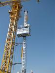 Electric Construction Hoist Elevator Single Cage , Building Lift
