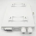 8 Ports FTTH Terminal Box White Outdoor Corridor PC 8 Core Optic Fiber