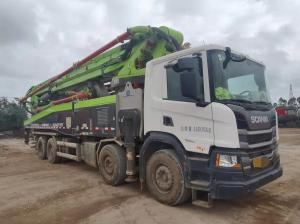 Wholesale Zoomlion 63 Meter Used Semi-Dry Shotcrete Concrete Pump Truck within Your Budget from china suppliers