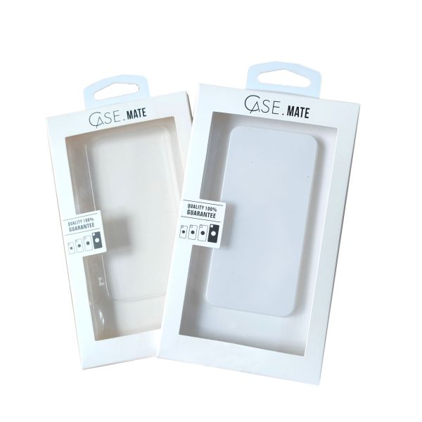 Custom Cheap Mobile Phone Case Packaging Box With Pvc Window Printing Logo Recyclable Box