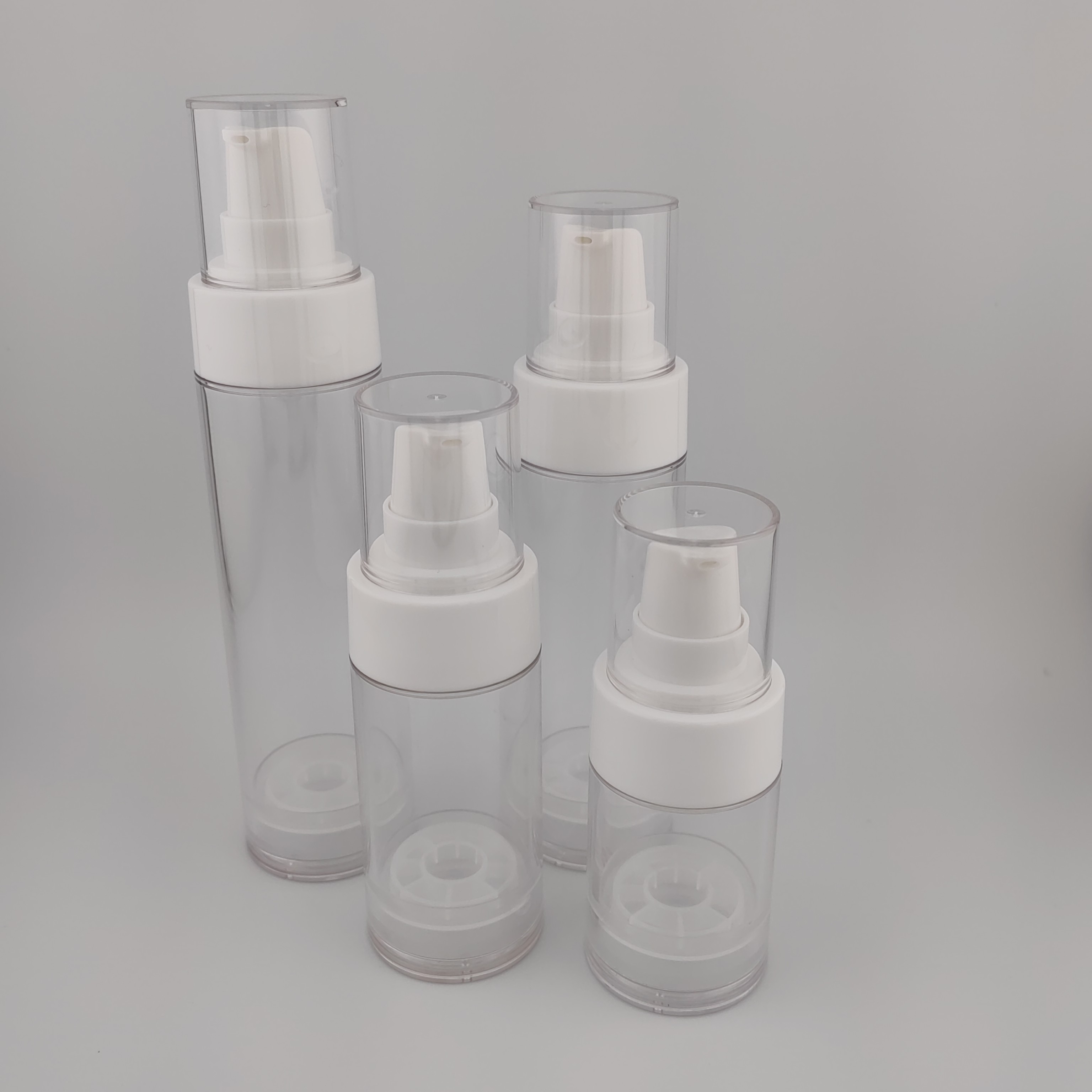 Airless Pump Bottle With Glossy Surface And ISO Certification Standard Cap