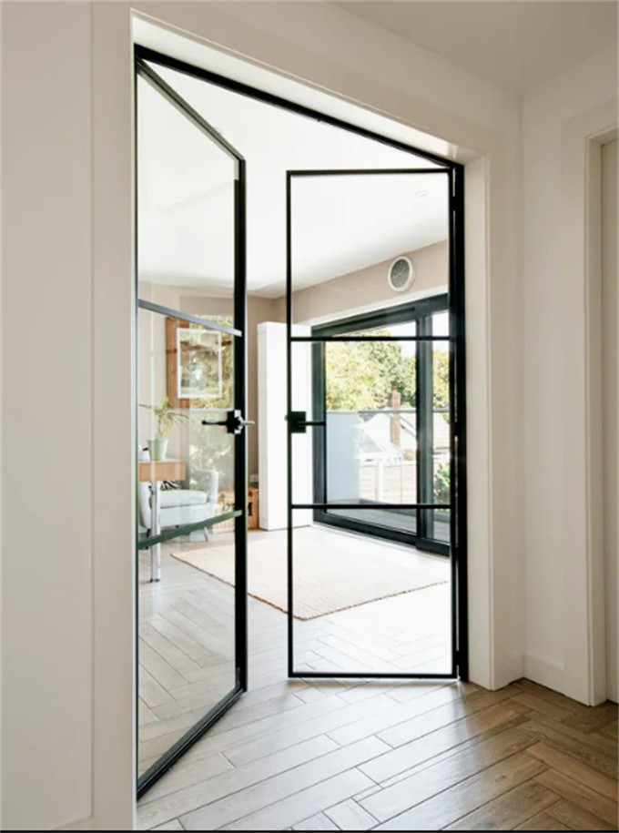 Aluminum Casement Doors With 1.4mm Aluminum Wall For Boutique Hotel