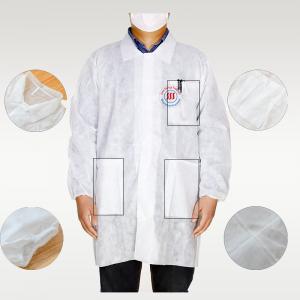 Wholesale Anti Static Non Woven Lab Coat Polypropylene Microporous Film SF Hospital Lab Coat from china suppliers