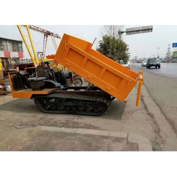 Heavy Loading Capacity Crawler Dump Truck / Carrier Customized Design