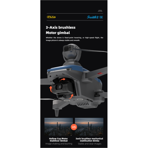 Discover the 2024 C-fly Faith 2 Se Drone 3-axis Gimbal 4k Camera GPS 5g FPV 3km Control Distance 28 Mins Flight Time