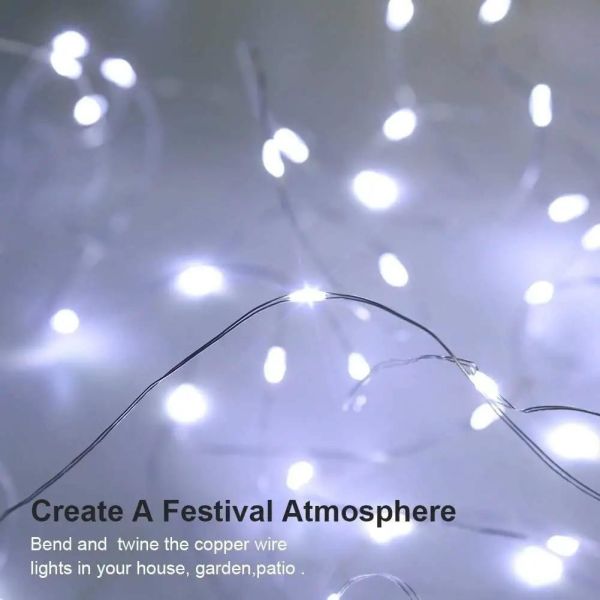 Battery Operated IP67 Copper Wire Fairy Lights Micro LED Starry Light For Decor DIY Tree Gift