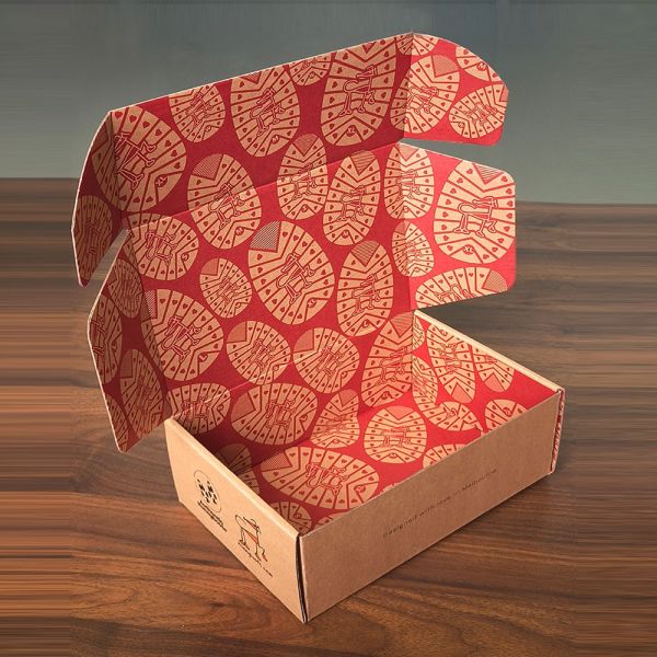 Double-sided Printing Corrugated Shipping Box Both Inside and Outside Color Printed Animal Dog Shoe Box Mailing Box