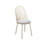Popular Industrial Metal Frame Dining Chairs / Durable Dining Chairs Anti