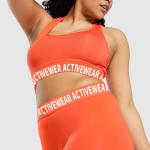 Elastic Waistband Yoga Activewear Sets Brushed Fabric Yoga Leggings Set