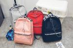 Factory wholesale fashion personality new backpack canvas stitching street trend