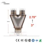 Auto Exhaust Pipe Catalytic Converter Stainless Steel Material