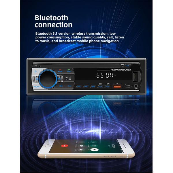 Creatall In-Stock Car MP3 Player with BT Wireless Connection USB Interface FM Radio-New Cross-Border Product