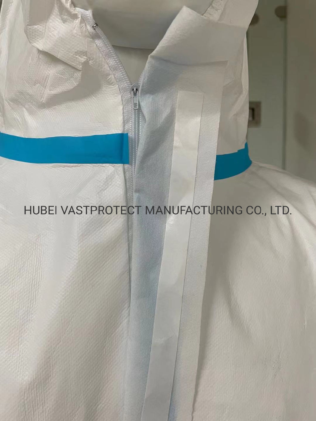 Cat 3 Type 4 5 6 Heat Sealed Tape Seam Disposable Coverall with CE Certificate