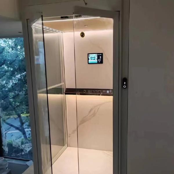 Emergency Stop Panic Button Hydraulic Lift For Home Stainless Steel Frames 304#