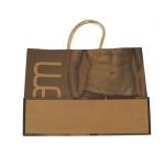 kraft paper shopping bag ladies jeans packaging with handle paper rope