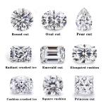 Emerald Cut EF White VVS Synthetic Gemstone Loose Moissanite Diamond For Rings