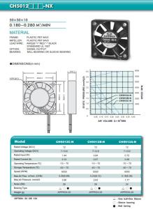 Wholesale UL Approval Ball Bearing 0.30 M3/Min Server Rack Fan from china suppliers