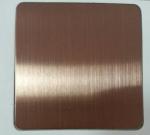 304 430 No4 bronze colored stainless steel sheet 1219*2438mm with PVC coating