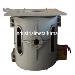 China 300kg 1150 Degree Industrial Induction Furnace For Copper Melting Aluminum Shell on sale