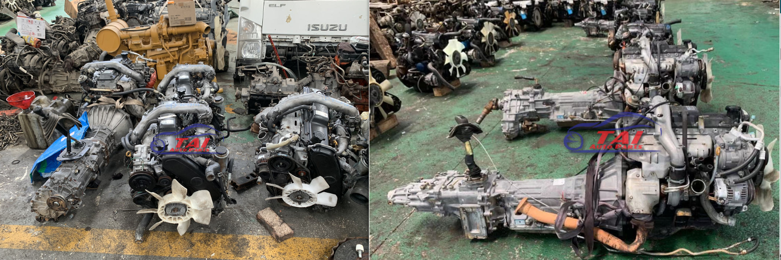 1KZ-TE 1kzt 1kz Complete Engine For Toyota Standard Displacement 5.9L in and Good Condition