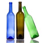 BPA Free Glass Wine Bottle Black Brown Blue Riesling Bottle 500ml 750 Ml