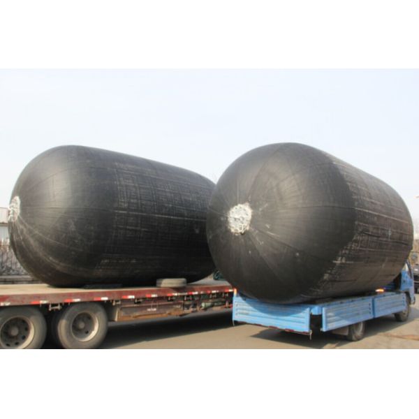 Black Sling Tyre Inflatable Rubber Fender With Chain Tire Net