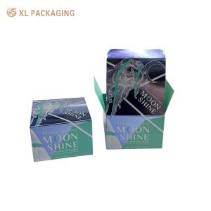 Wholesale Gold Foil Foldable Card Box Cardboard Customized For Skin Care Glass Bottle Box from china suppliers