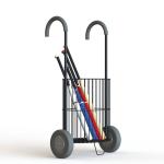 One Team Base 2 Wheels Ball Storage Cart For Sport Baseball