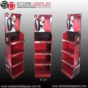 Wholesale POP daily necessities corrugated floor display rack for shampoo from china suppliers