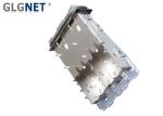 1x2 Ports Ganged SFP Cage Assembly Female Copper Alloy Housing Material