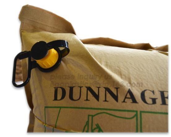 Air pillow dunnage bag for container, container pillow gap air dunnage