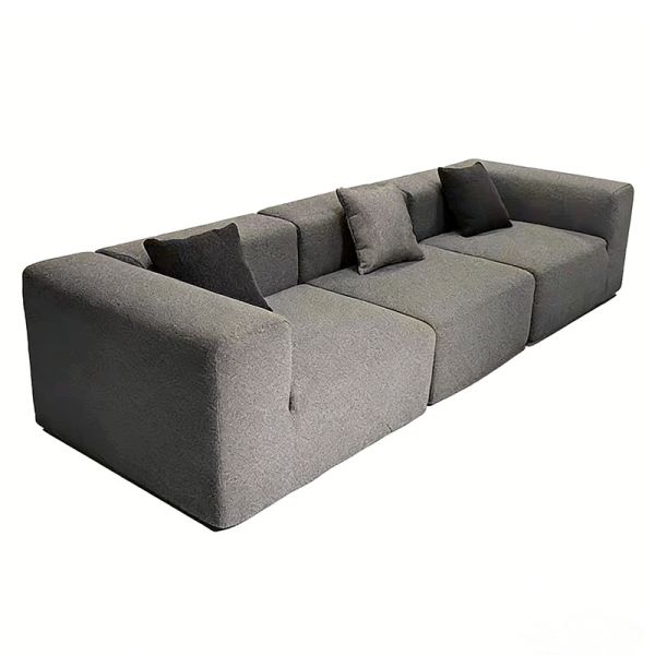 Vacuum Sealed Modular Office-Friendly Ottoman Matching Pillow Space-Saving Upholstered Custom Module Compressed Sofa