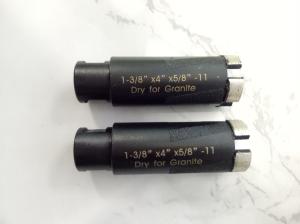 Wholesale OD 35mm Diameter Dry Diamond Core Drill Bits With Brazed Rods For Hard Granite from china suppliers