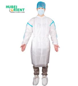 Wholesale Excellent Resistance Hospital PP PE Disposable Isolation Gown With Seam Tape from china suppliers