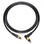 Factory Outlet Toslink Optical Fiber Audio Cable Male Black Yellow PVC 90°