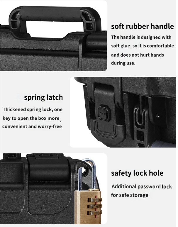 Custom Tool Box IP67 Waterproof Hard Case with Sponge Foam