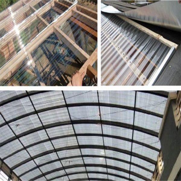 Eco-Friendly PC Corrugated Roofing Tile High Glossy Polycarbonate Roof Sheet