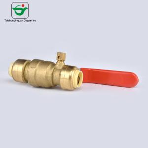 Wholesale BSP FNPT Thread 3/4''X3/4'' Brass Mini Ball Valve Push Fit from china suppliers