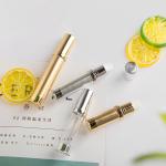 Recycable Gold Airless Cosmetics Lotion Pump Bottle 5ml 10ml 20ml