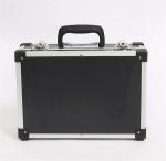 Black aluminum tool storage carry case