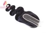 Brazilian Hair Kim Closure 2x6 Swiss Body Wave Silk Base Closure