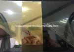 Alloy 1085 0.50mm Thickness Golden Mirror Aluminum With Reflectivly Above 96%